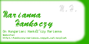 marianna hankoczy business card